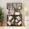 Geometric 6-Tier Tree Bookcase Freestanding S-Shape Display Shelf